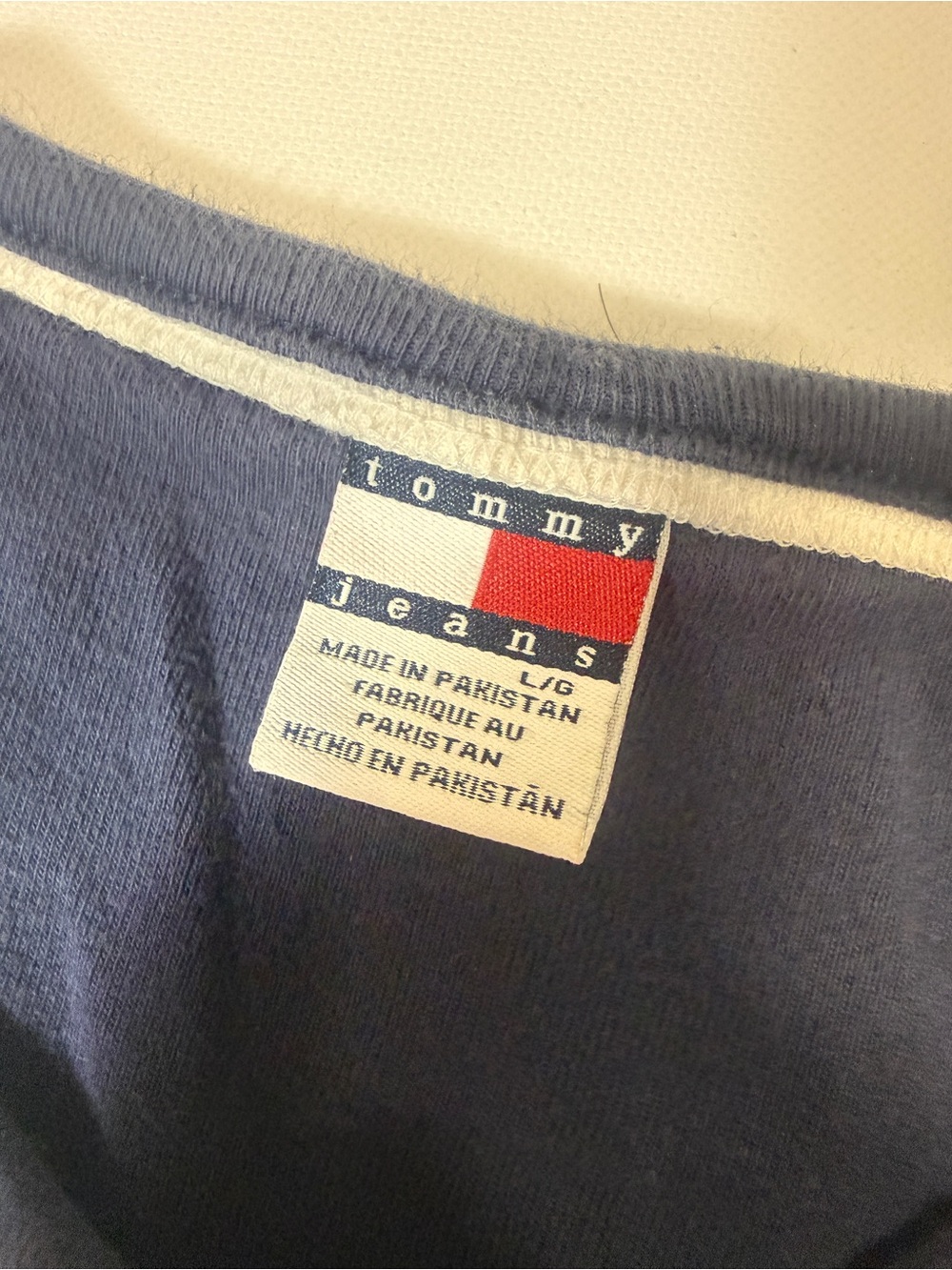 Tommy Hilfiger Navy Blue & Red Stripe Woman’s One-Piece - Picture 2 of 5